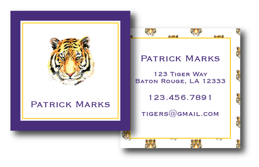 LSU Tiger Head Bag Tag