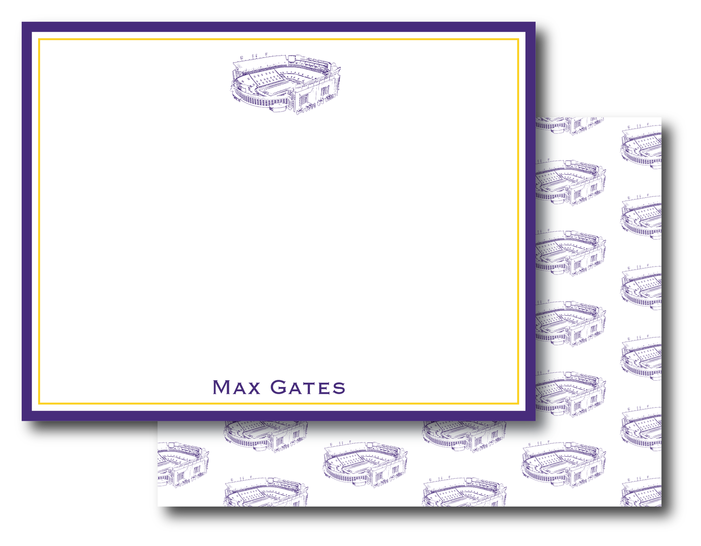 LSU Stadium Stationery Set