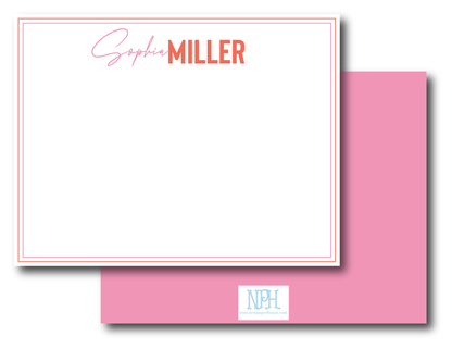 Mixed Fonts Stationery Set -Customize Colors