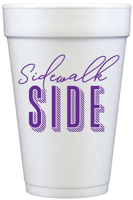 Sidewalk Side Mardi Gras Cups 20 oz Foam