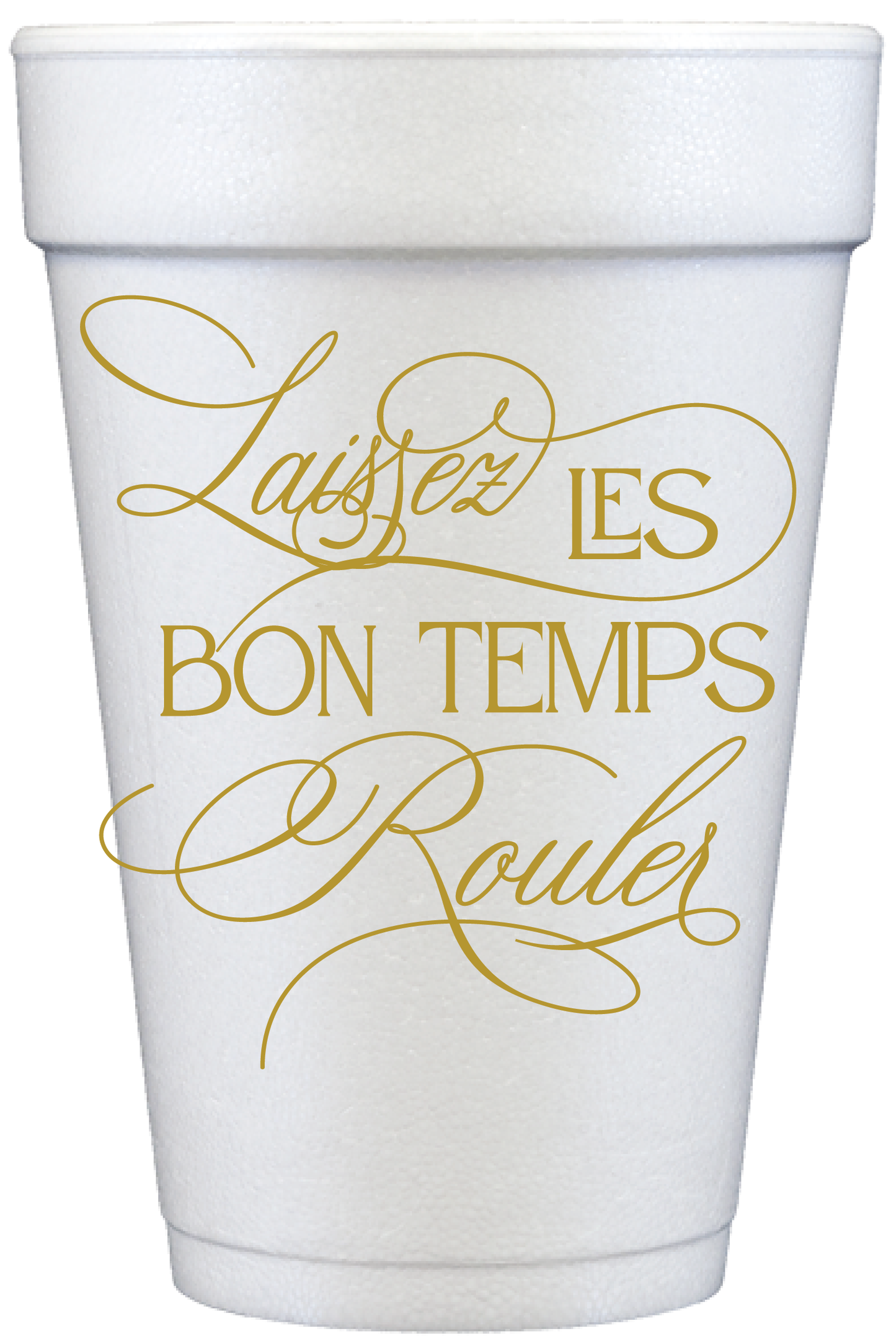 Laissez Les Bon Temps Rouler Mardi Gras Cups 20 oz Foam
