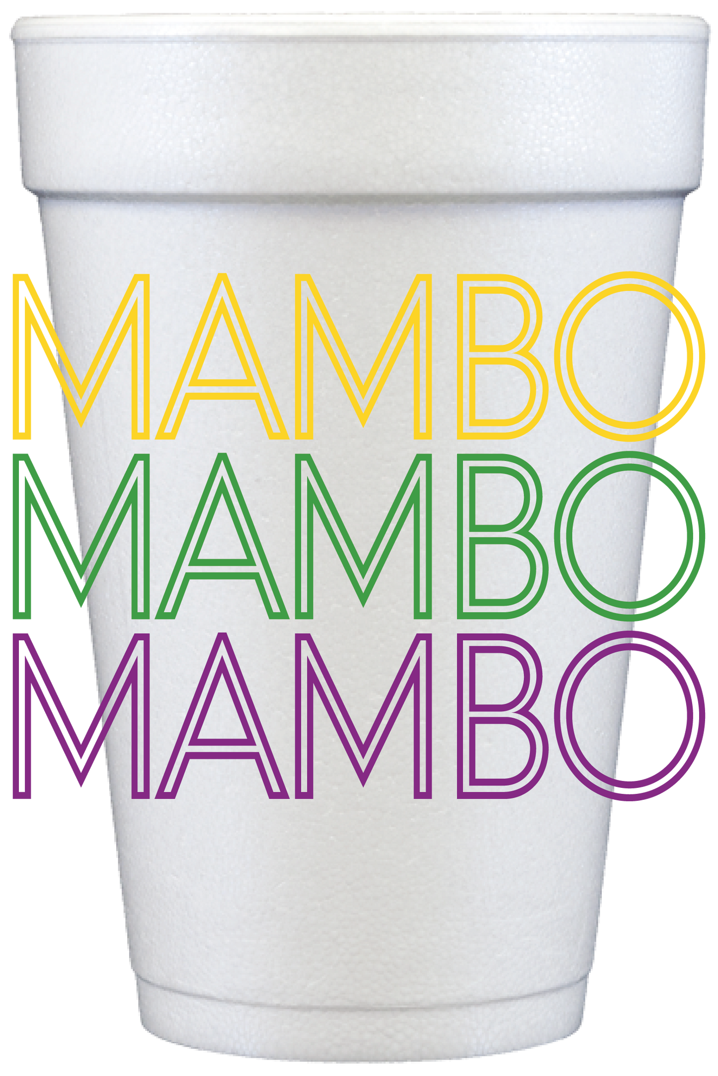 Mambo Full Color 20 Oz Foam Cups