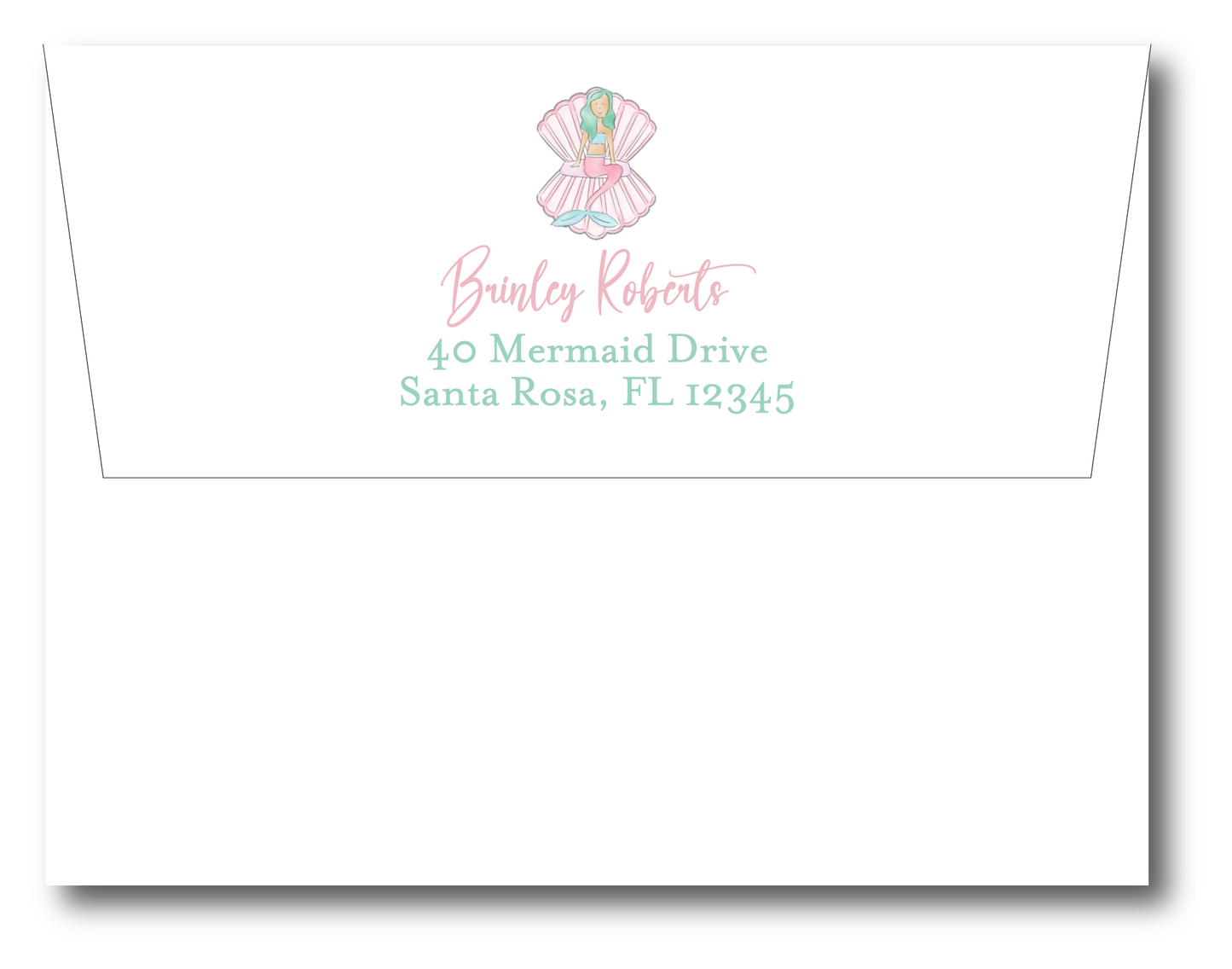 Mermaid Party Birthday Invitation