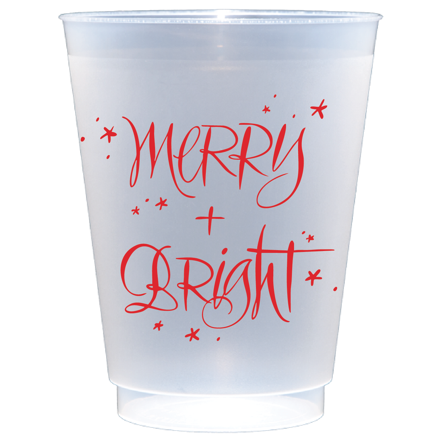 Tipsy Tangled Santa Frosted Cup (16 oz Double Sided)