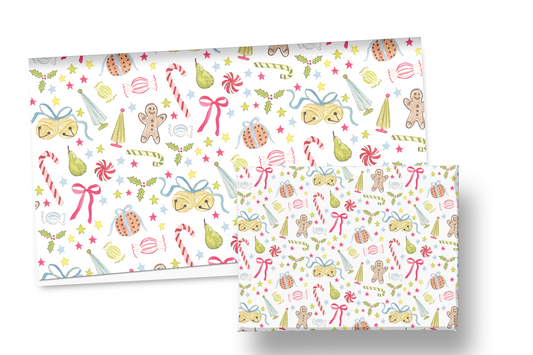 Festive Colorful Holiday Wrapping Paper