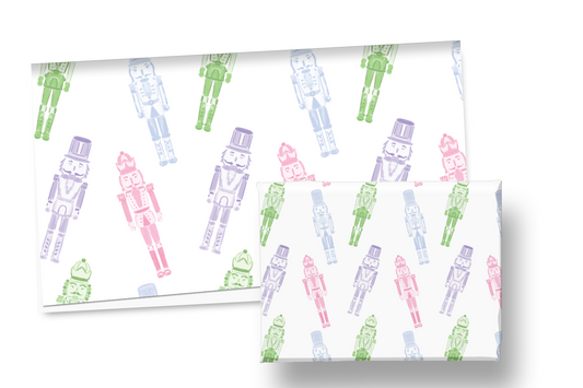 Pastel Nutcracker Holiday Wrapping Paper