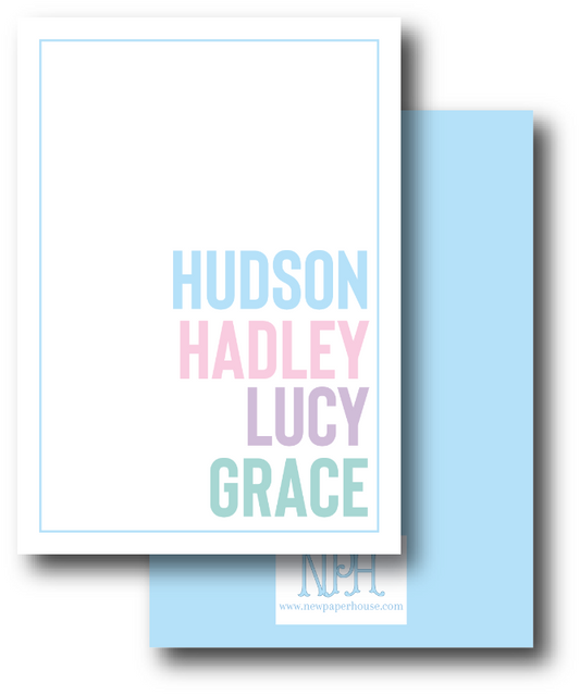 Modern Family Enclosure Card - Customize your colors