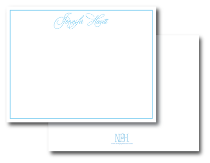 Simple Scripty Font Stationery Set (Customize Colors/Font)