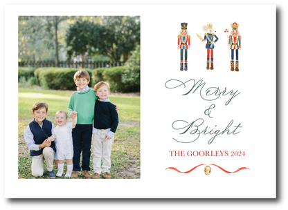 Nutcracker & Mouse  Holiday Announcement Card