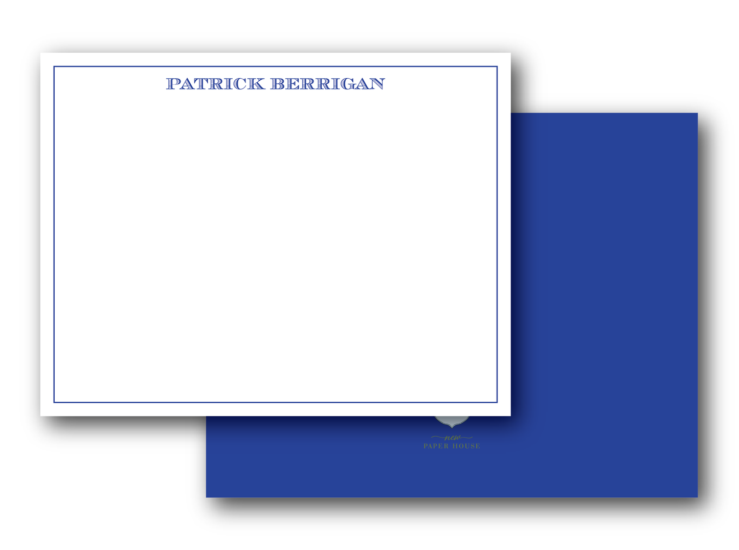 Simple Border Graduation Stationery- customize colors, fonts