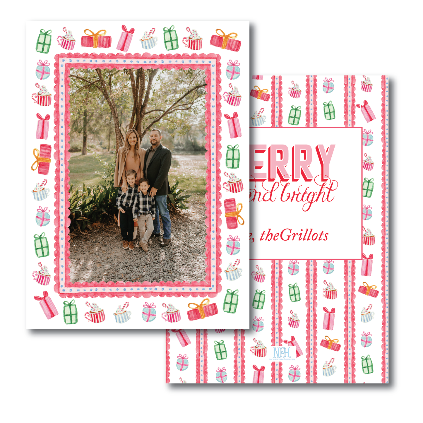 Colorful Gifts Holiday Card