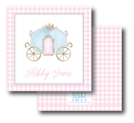 Princess Chariot Enclosure Card