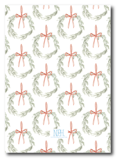 Red Cottage Garland Holiday Card