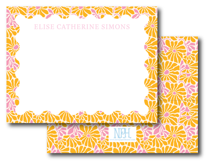 Retro Floral Stationery Set