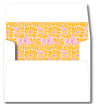 Retro Floral Stationery Set