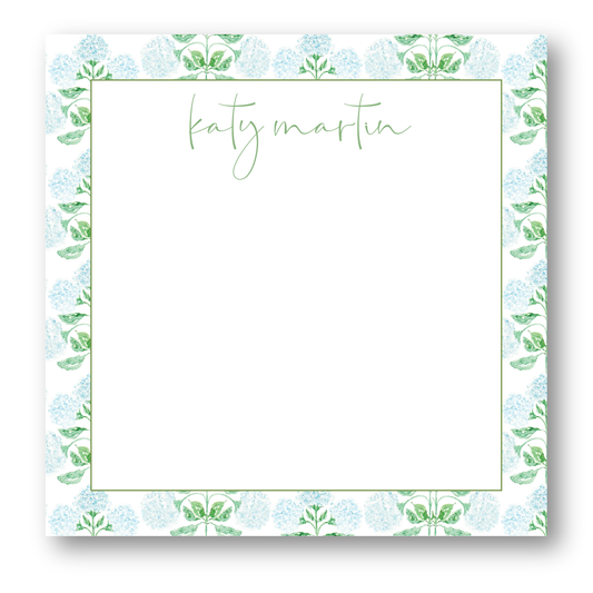 Hydrangea Notepad