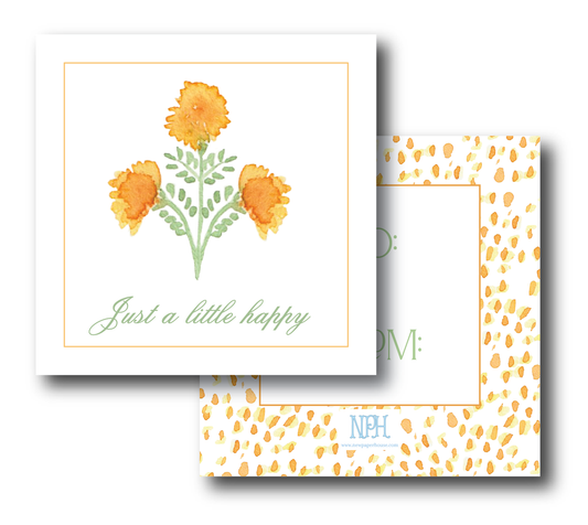 Yellow Flower Enclosure Gift Tags - Ready to Ship