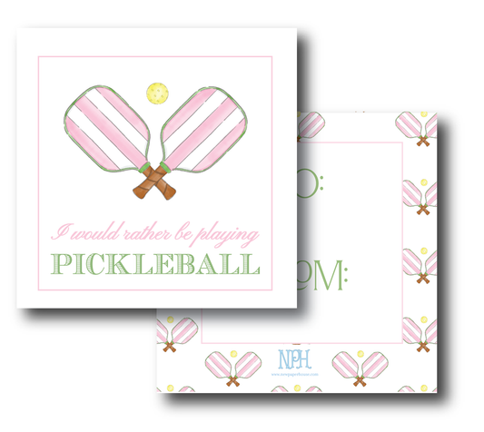 Pickleball Enclosure Gift Tags - Ready to Ship