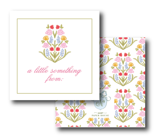 Multi Color Floral Enclosure Gift Tags- Ready to Ship