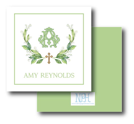 Cross Wreath Enclosure Card