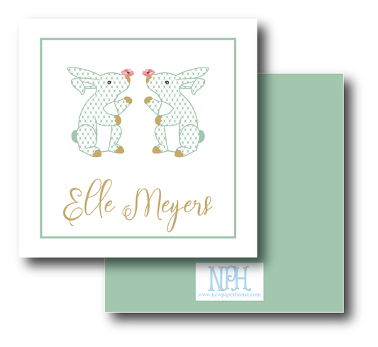 Bunny Wreath Enclosure Card