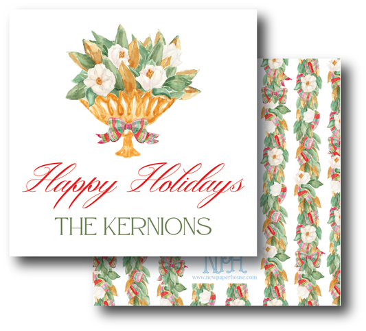 Magnolia Bouquet Holiday Enclosure Card