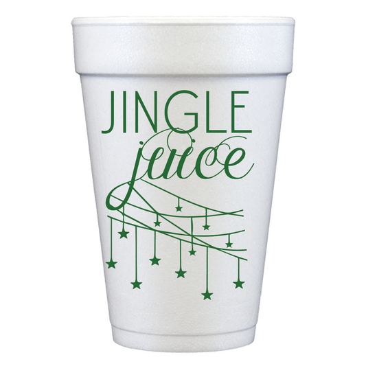 Jingle Juice 20 oz Foam Holiday Cups