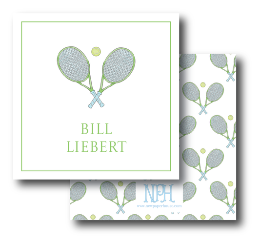 Blue/Green Racquets Enclosure Card