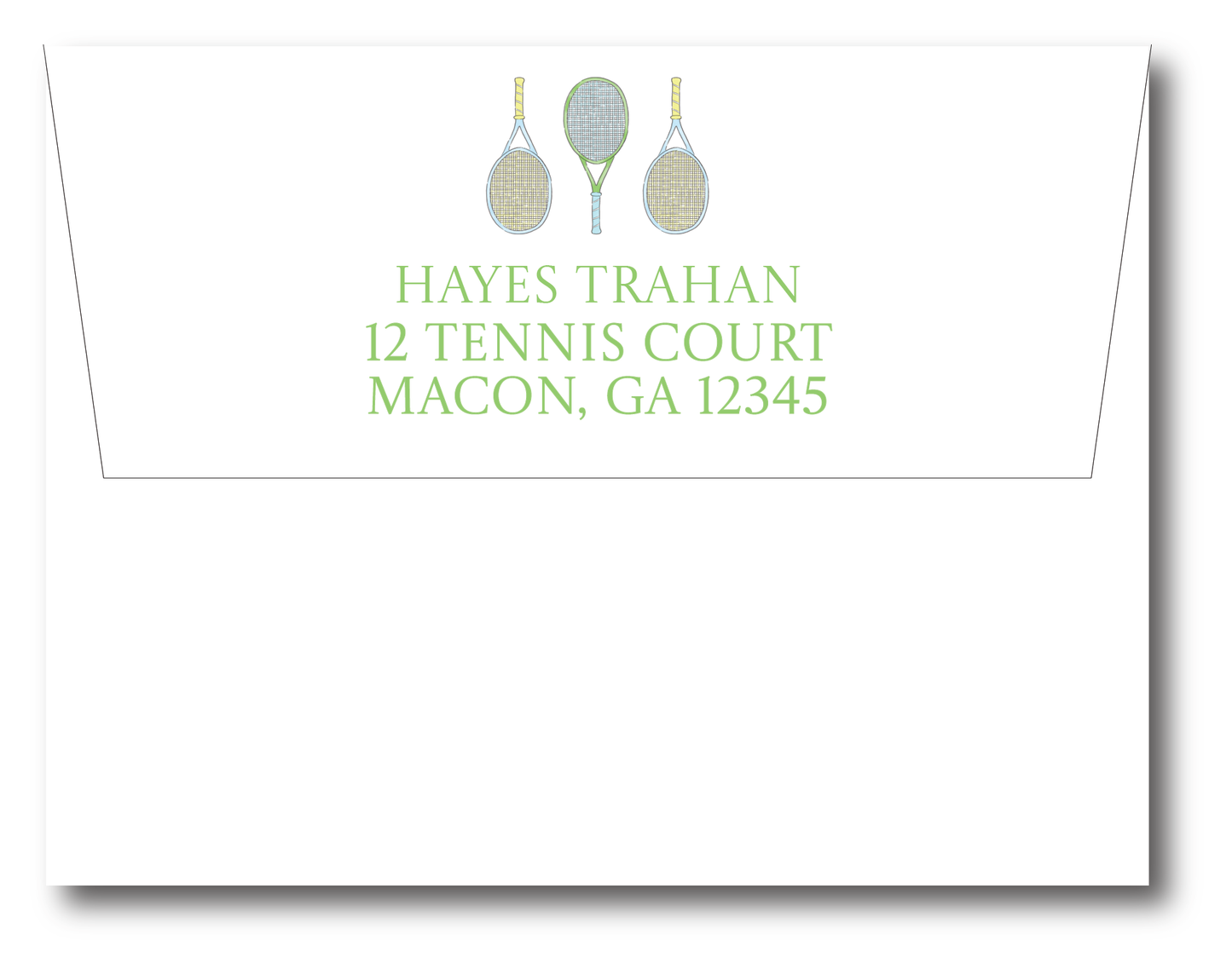 Tennis Racquets Stationery Set