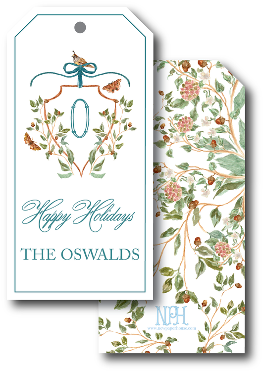 Chinoiserie Holiday Gift Tag