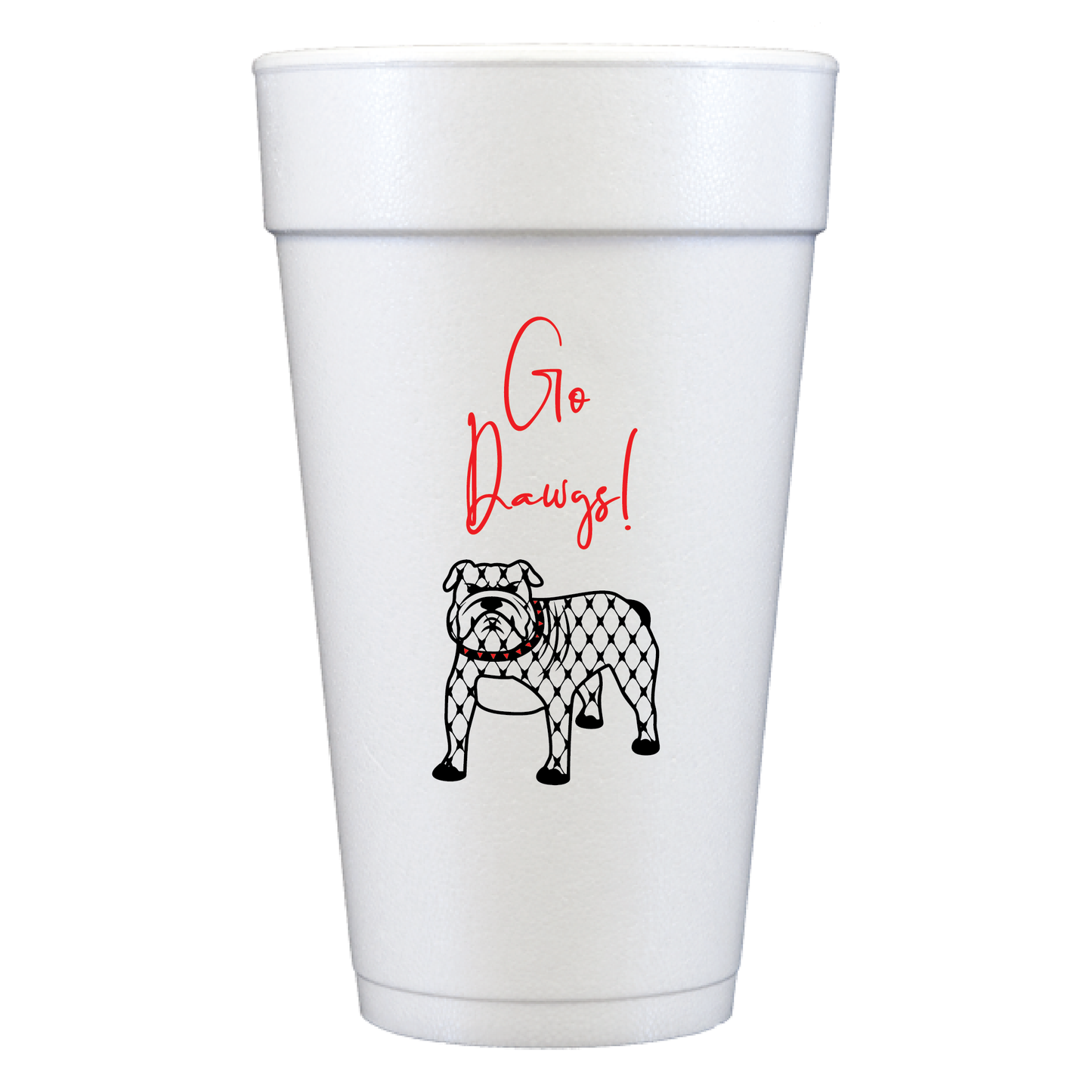 Go Dawgs Foam Cup