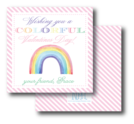 Rainbow Valentine's Enclosure Card