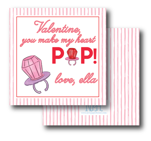 Ring Pop Valentine's Enclosure Card