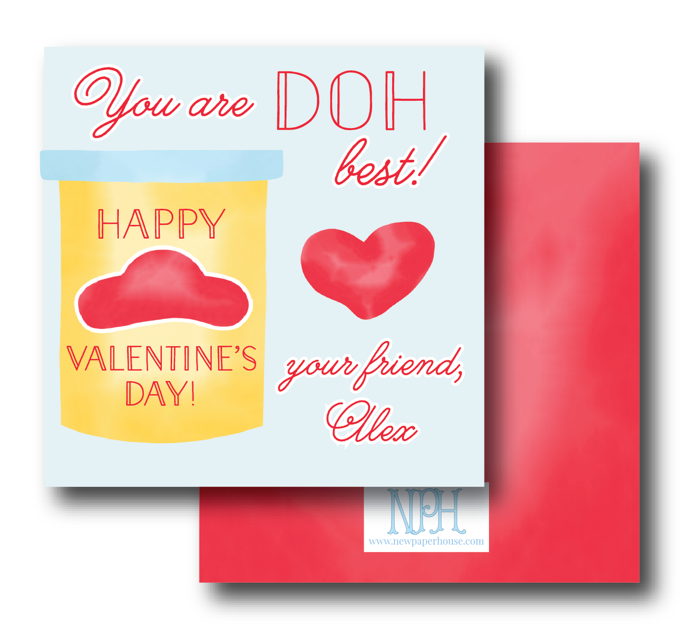 You are DOH Best Valentine's Enclosure Card