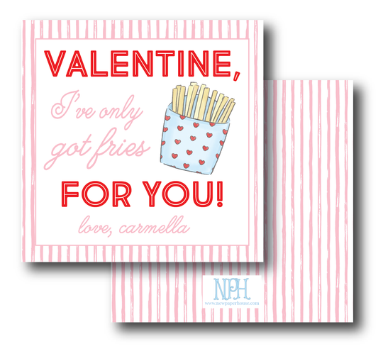 Fries For You Valentine's Enclosure Card