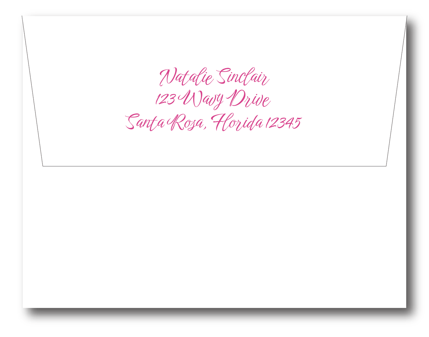 Wavy Border Stationery Set- Customize Color + Font