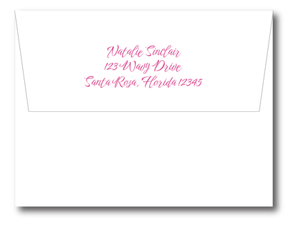 Wavy Border Stationery Set- Customize Color + Font