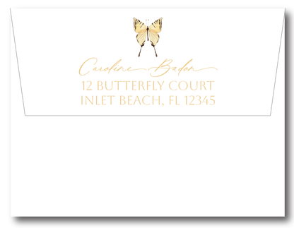 Multiple Butterflies Stationery Set