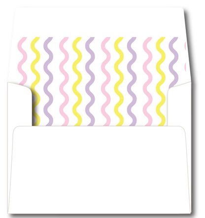 Wavy Edge Camp Stationery Set- Customize Colors