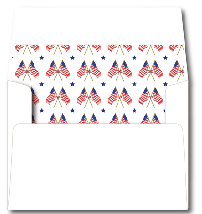 American Flag Stationery Set