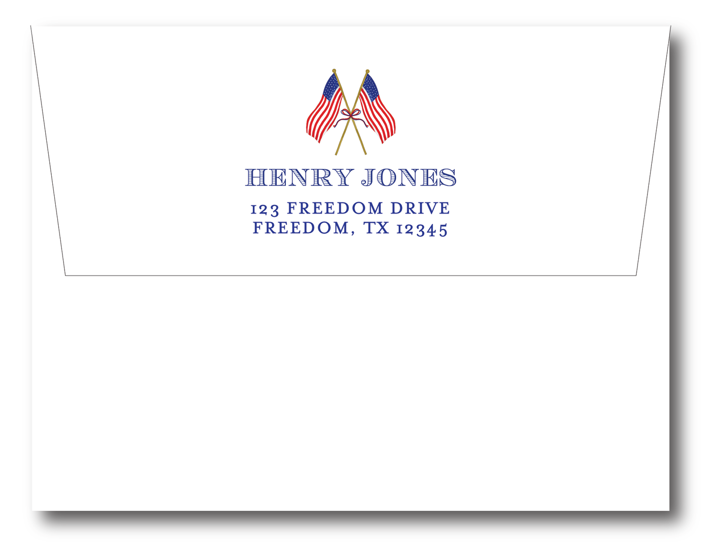 American Flag Stationery Set