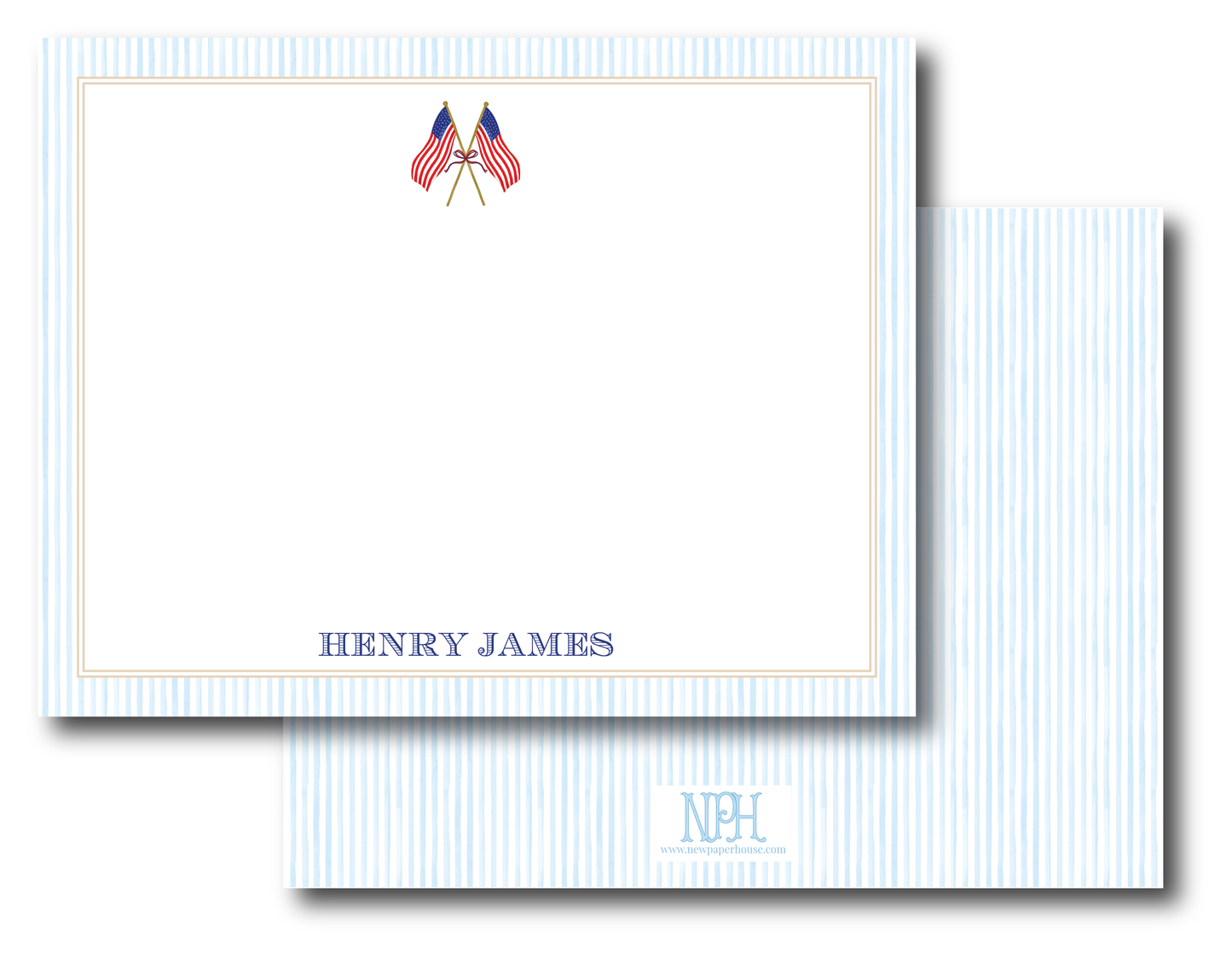 American Flag Stationery Set