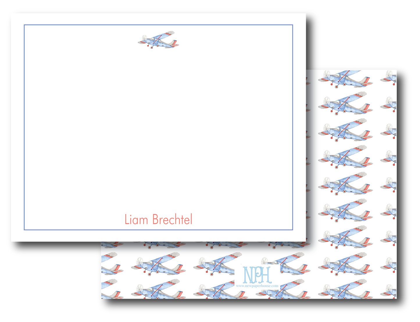 Airplane Stationery Set