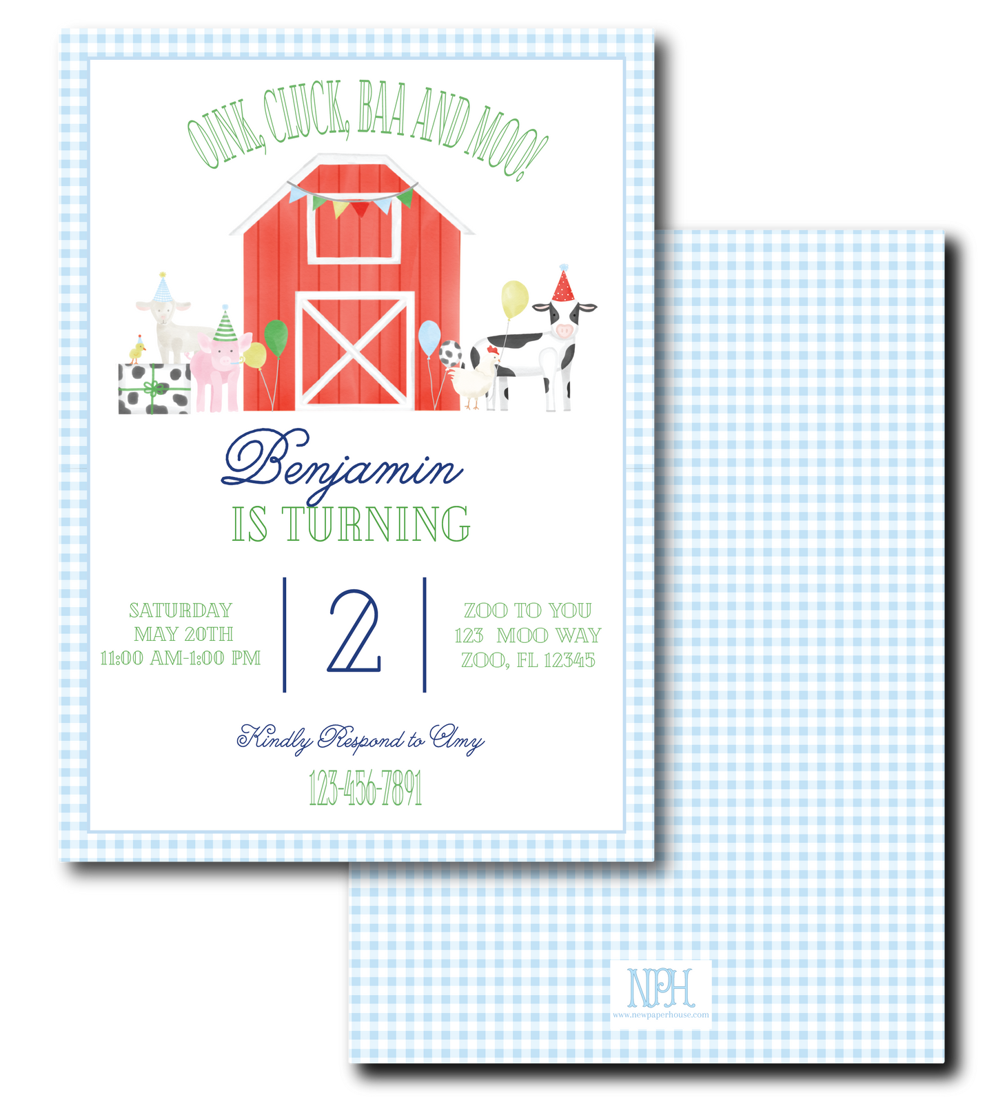 Farm Birthday Invitation