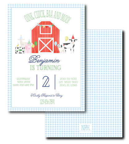 Farm Birthday Invitation