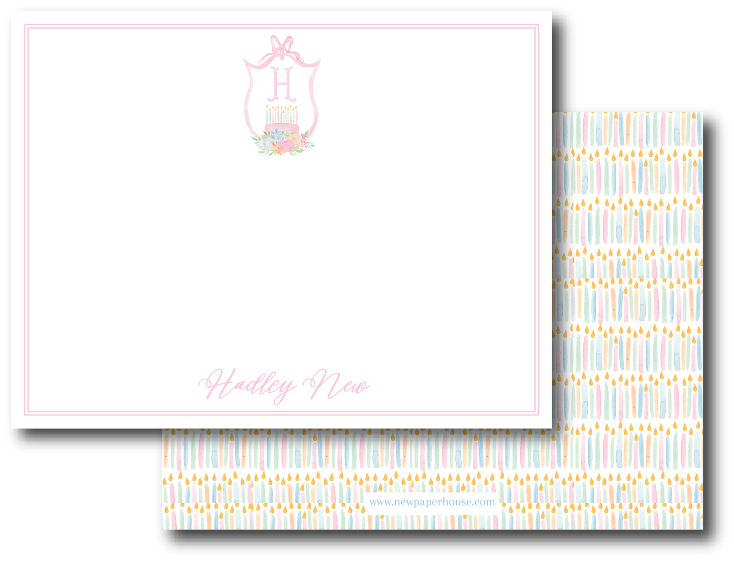 Birthday Candle Stationery Set