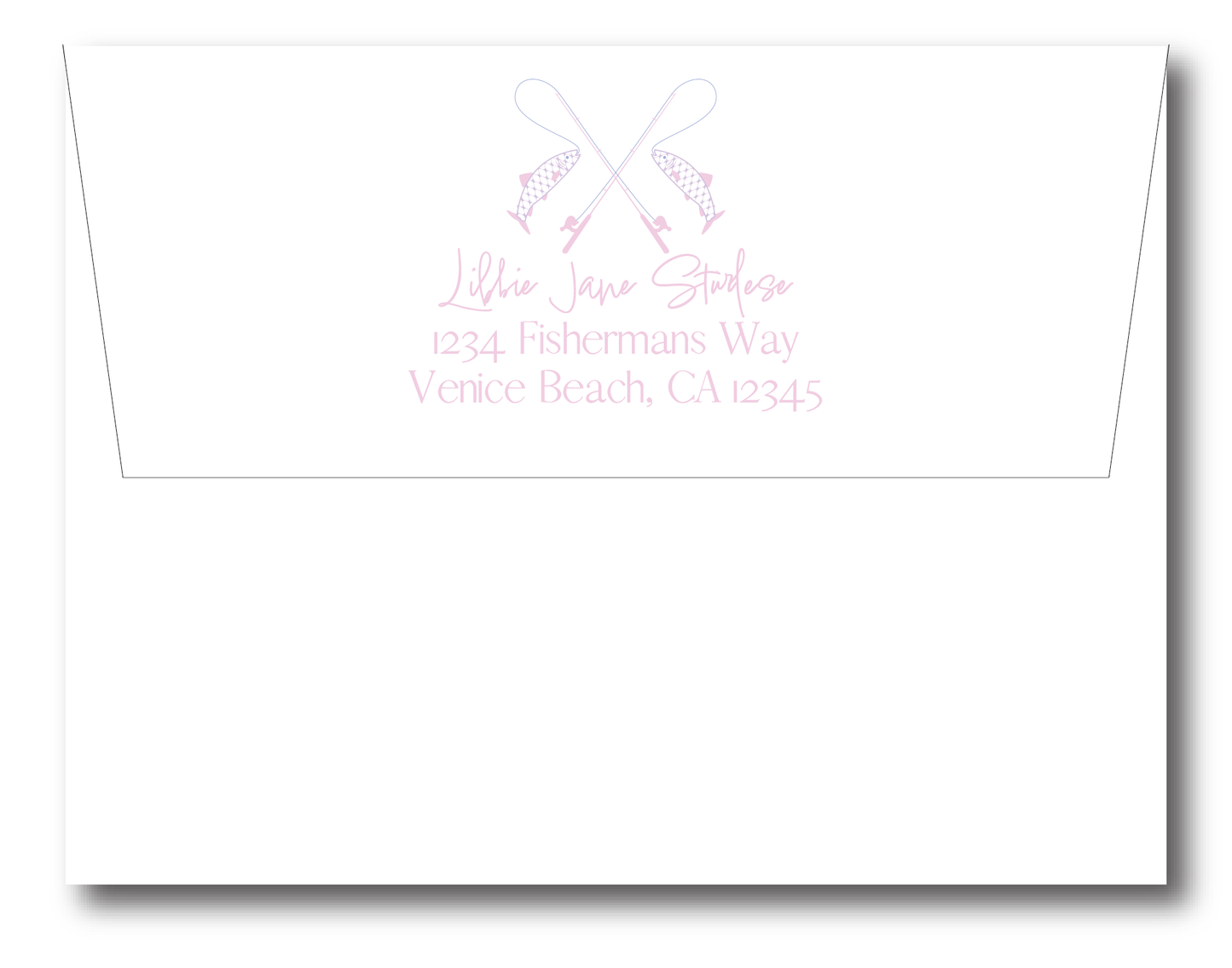 Chic Fish Pink Stationery Set