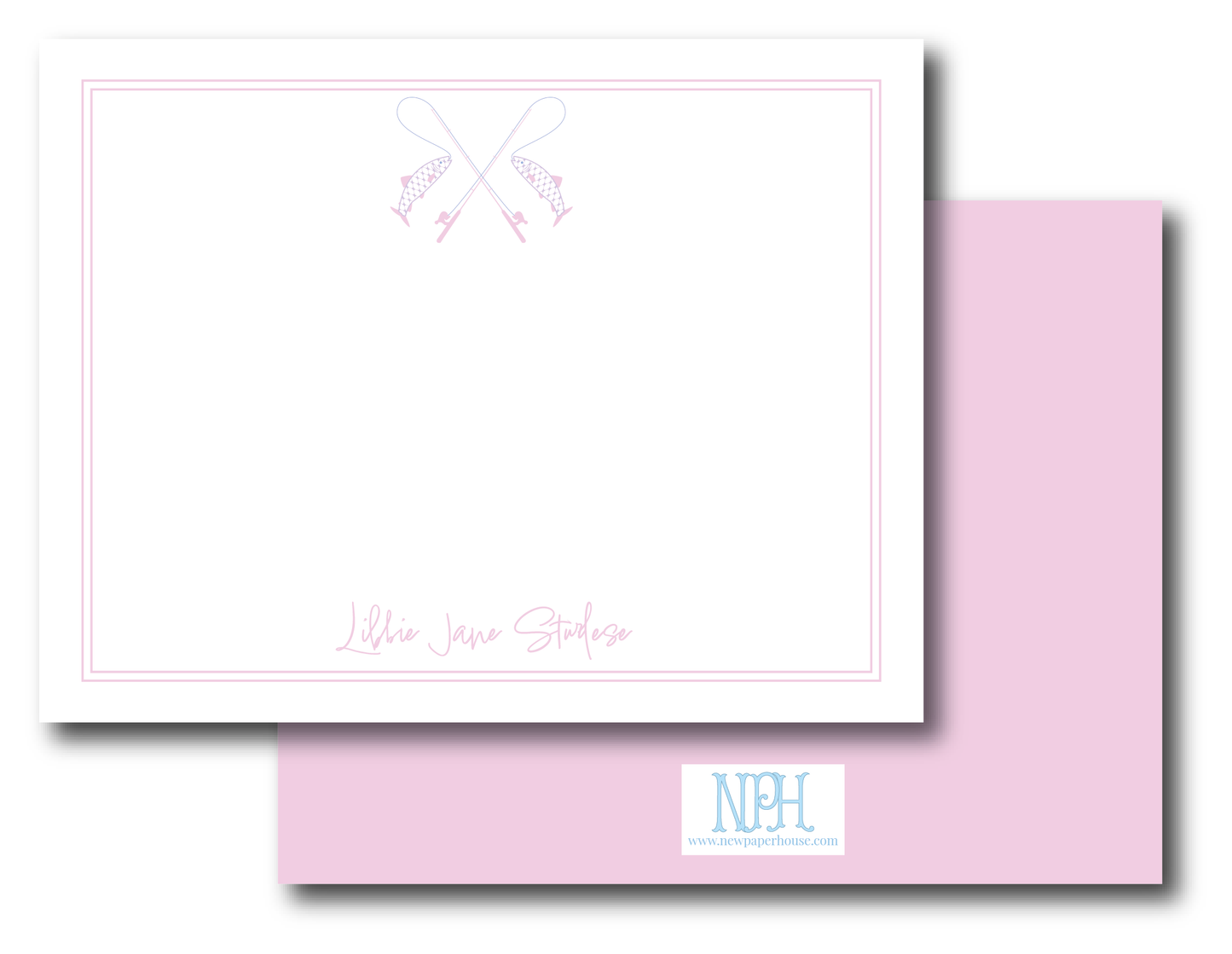 Chic Fish Pink Stationery Set