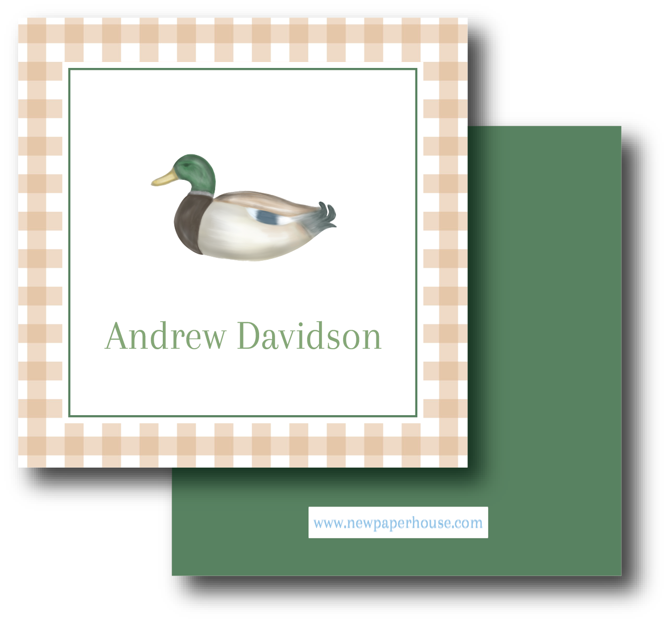 Duck Enclosure Card