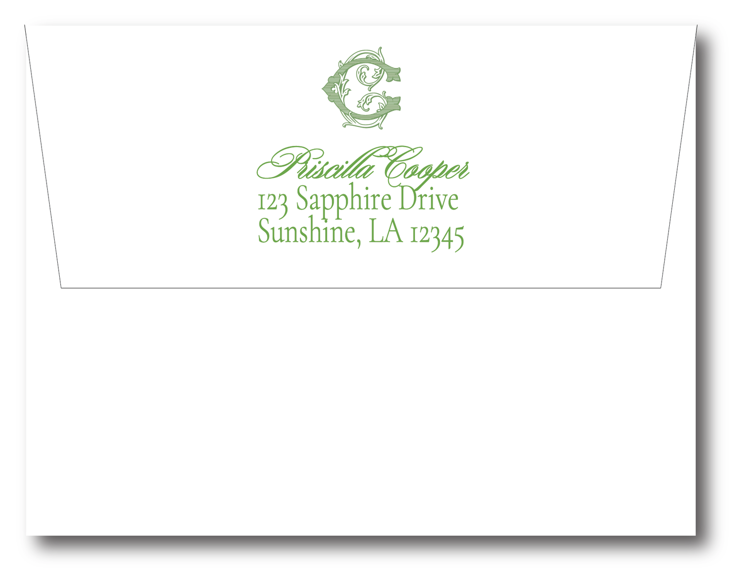 Green Vines Stationery Set